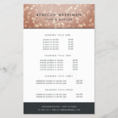 Prijzen en services van koper Roos Gold Bokeh Flyer (Voorkant)