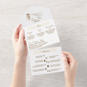 Prijzen na zorg voor spray tanning service all in one uitnodiging