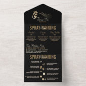 Prijzen spraytan-service all in one uitnodiging (Binnen)