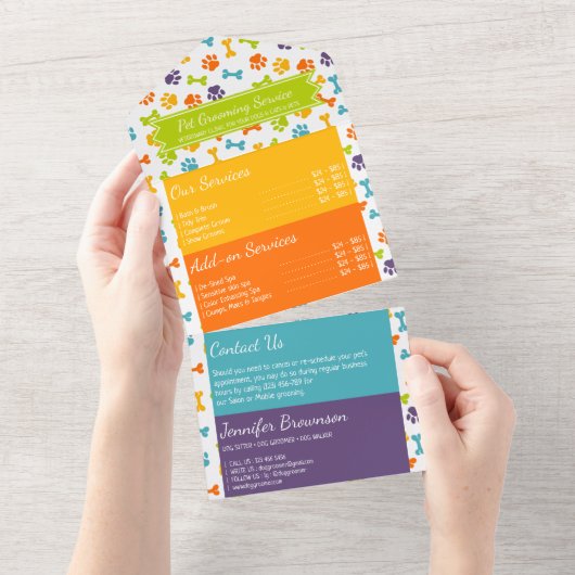 Prijzen van Oranje Pet Veterinary Services All In One Uitnodiging (Afscheurbaar)