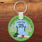 Prijzen voor cricket club sleutelhanger (Voorkant)