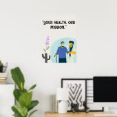 Prijzen voor ziekenhuis, medisch centrum aanpassen poster (Thuiskantoor)