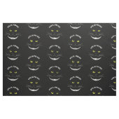 prijzend Cheshire Transparant kat met gele ogen Stof (Fat Quarter)