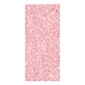 Prijzenlijst Beauty salon Blush Glitter monogram Reclamekaart (Achterkant)