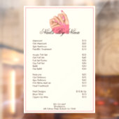 Prijzenlijst l Nagelstylist Schoonheidssalon Raamsticker (Vel 2)