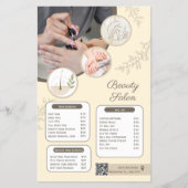 Prijzenlijst Nagelstudio | Manicure Pedicure Flyer (Voorkant)