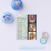 Prijzenlijst Schoonheidssalon Aangepaste Foto Holo Flyer (Enkel)