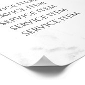 Prijzenlijst Vintage Schoonheidssalon Poster (Hoek)