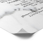 Prijzenlijst Vintage Schoonheidssalon Poster (Hoek)