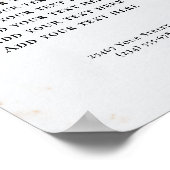 Prijzenlijst Vintage Schoonheidssalon Poster (Hoek)