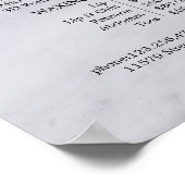 Prijzenlijst Vintage Schoonheidssalon Poster (Hoek)