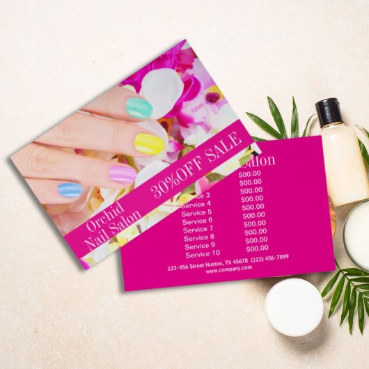 Prijzenlijsten Schoonheidssalon SPA Nagelstudio Flyer