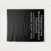 Prijzenpresentatie Bedrijf Zwarte Achtergrond Wandkleed (Voorkant (horizontaal))