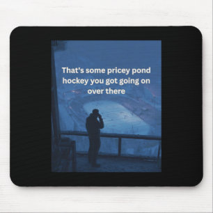 Prijzige Pond Hockey Outdoor Ijsbaan T-shirt Voor Muismat