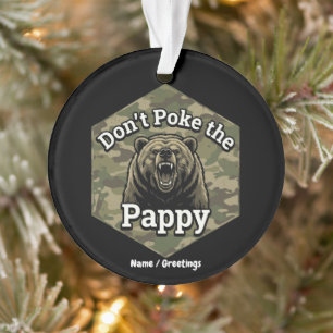 Prik de Pappy niet Grappige Robuuste Grizzlybeer Ornament