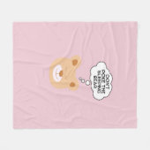 Prik niet in het Beer Fleece Deken (Voorkant (Horizontaal))