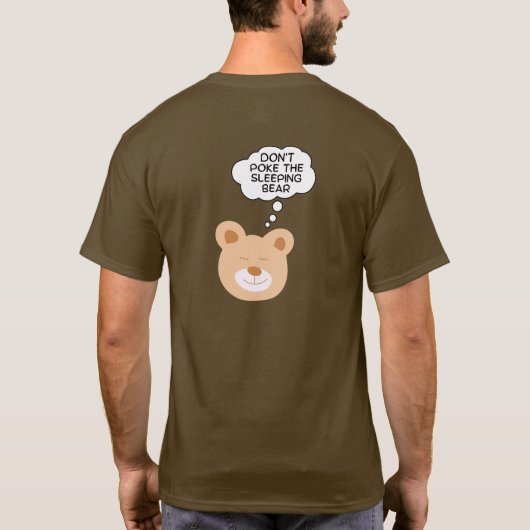 Prik niet in het Beer T-shirt (Achterkant)