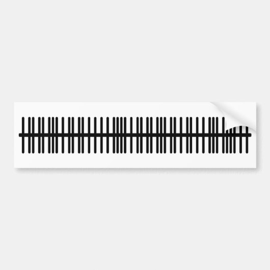 Prik Trein Bumpersticker (Voorkant)