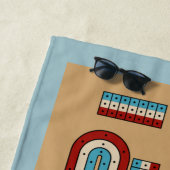 Prikbord voor het verwijderen van afval en het afs strandlaken (In situ)