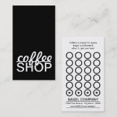 prikkaart koffiewinkel klantenkaartje (Voorkant / Achterkant)