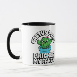 Prikkel Mijn Fantasie – Schattige Cactus Woordgrap Mok