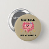 Prikkelbaar Als Mijn Darm Ronde Button 5,7 Cm (Voorkant /achterkant)