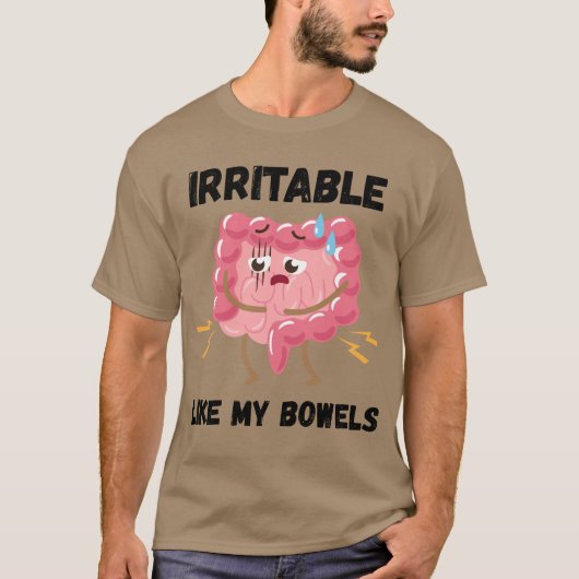 Prikkelbaar Als Mijn Darmen T-shirt (Voorkant)