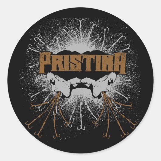 prikkelbaar ronde sticker (Voorkant)