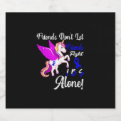 Prikkelbare darm syndroom IBS bewustzijn grappig u Sparkling Wijnetiket (Enkel label)