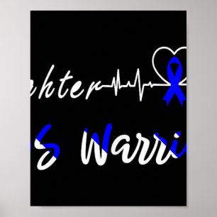 Prikkelbare darm syndroom IBS Warrior Heartbeat Fi Poster