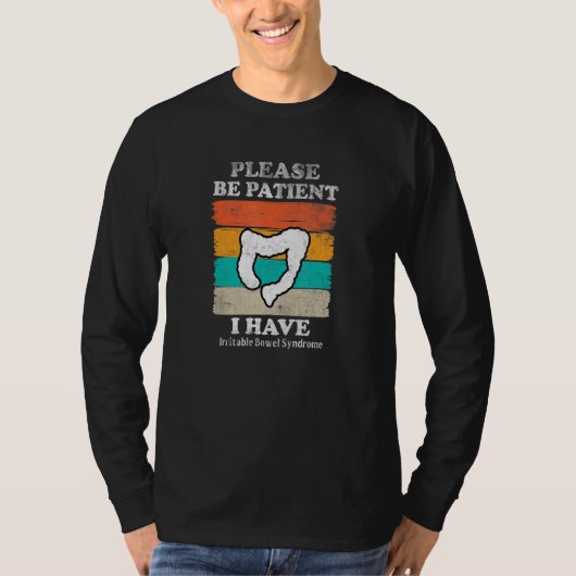 Prikkelbare Darm Syndroom Retro bewustzijn T-shirt (Voorkant)