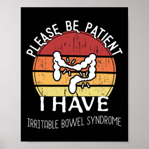 Prikkelbare darmsyndroom bewustzijn plezier IBS Poster