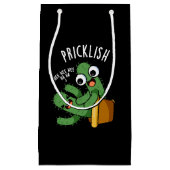 Prikkelbare Grappige Cactus Puns Donker BG Klein Cadeauzakje (Voorkant)