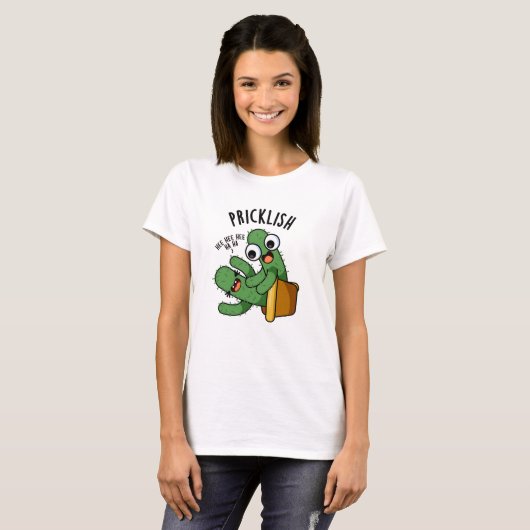 Prikkelbare grappige cactus puns t-shirt (Voorkant volledig)