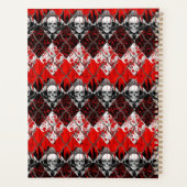 Prikkeldraad Argyle Bloed Spatter Rood Zwart Wit Planner (Achterkant)