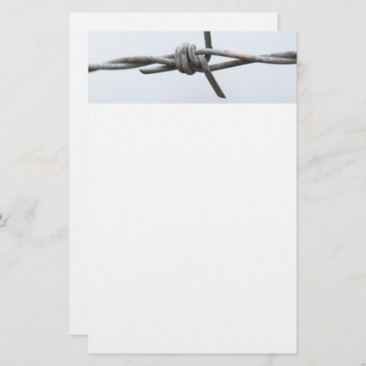 prikkeldraad briefpapier (Voorkant / Achterkant)