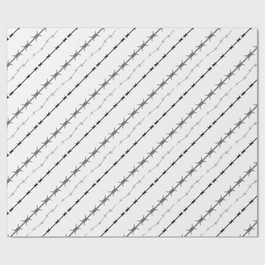 prikkeldraad cadeaupapier (Vlak)