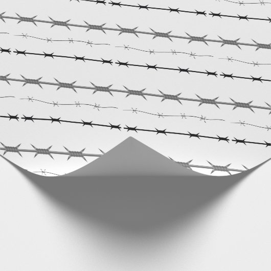 prikkeldraad cadeaupapier (Hoek)