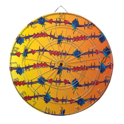 prikkeldraad dartbord (Voorkant)