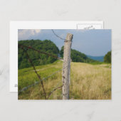 Prikkeldraad Fencepost Briefkaart (Voorkant / Achterkant)