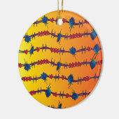 prikkeldraad keramisch ornament (Links)