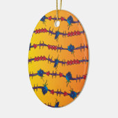 prikkeldraad keramisch ornament (Links)
