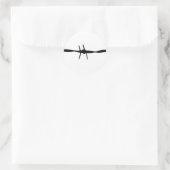 prikkeldraad ronde sticker (Tas)