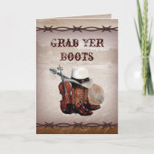 prikkeldraad western country bruiloft (Voorkant)