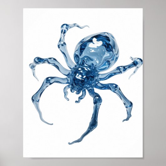 Prikkelend Zilver WATERSPIN Quote Design Poster (Voorkant)