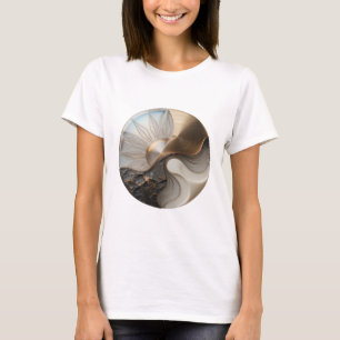 Prikkelend Zilver YIN YANG GLASKUNST Design T-shirt