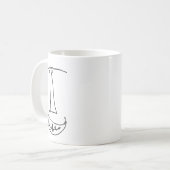 Prikkelende vent koffiemok (Voorkant links)