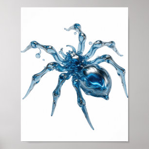 Prikkelende Zilver WATERSPIN Print