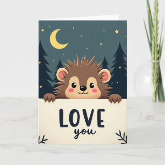Prikkelige Egel Liefde Kaart (Voorkant)