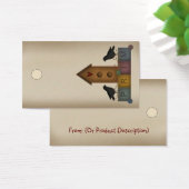 Prim Birdhouse Hang Label Visitekaartjes (Bureau)